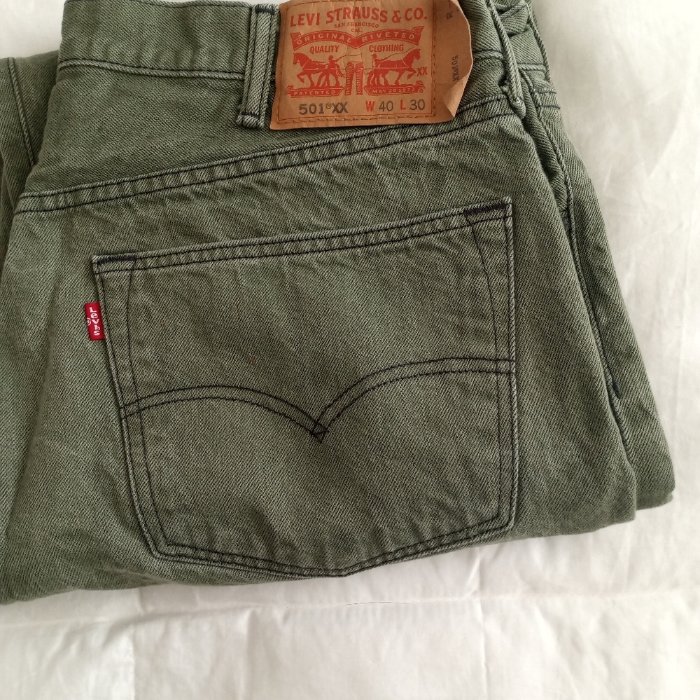 Men's Army Green 501 xx